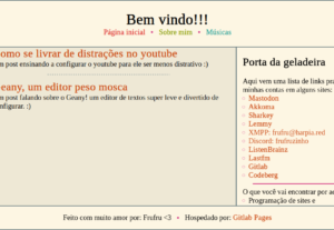 Eu vou criar um site estático para você