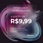 Eu vou fazer artes para feed e story das suas redes sociais