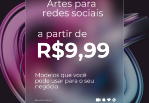 Eu vou fazer artes para feed e story das suas redes sociais