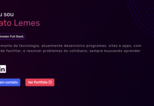 Eu vou criar seu site, landing page, automação, ou aplicação