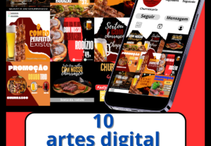 Eu vou criar 10 arte digital pra suas redes sociais
