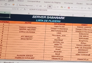 Eu vou fazer planilha de excel