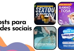 Eu vou criar posts para suas redes