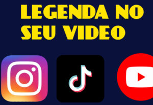 Eu vou fazer uma legenda animada para o seu video