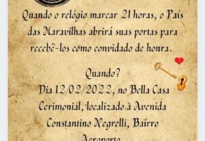 eu vou fazer Convite personalizado no tema da sua festa