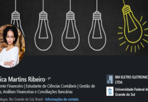Eu vou criar seu perfil no LinkedIn.