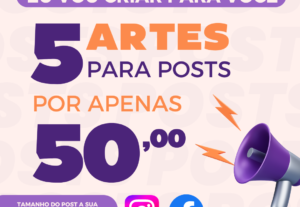 Eu vou fazer 5 artes profissionais para você