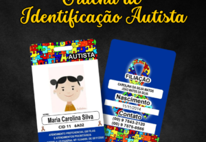 Eu vou criar seu crachá de identificação autista.