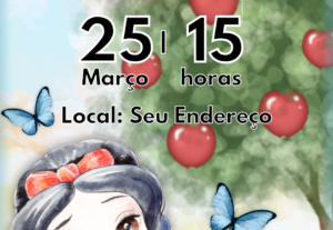 Eu vou criar o seu convite para qualquer evento