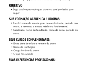 Eu vou criar o melhor currículo para você se destacar