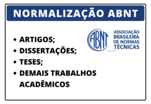 Eu vou fazer a correção nas normas da abnt
