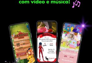 Eu vou fazer o convite o mais lindo que já viu.