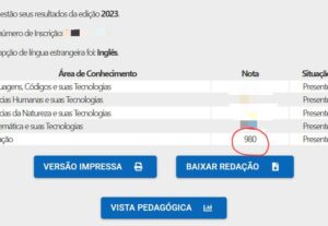 Eu vou fazer uma redação nota 1000 para você