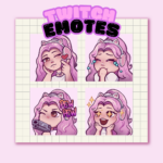 Eu vou fazer emotes fofos e personalizados
