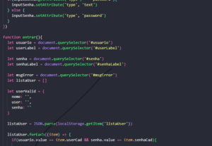 Eu vou desenvolver sites, com experiência em HTML e CSS.