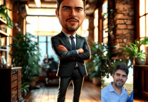 Eu vou Fazer sua Caricatura Realista manual mais IA