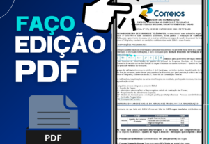 Eu vou Editar seu PDF de acordo com sua necessidade
