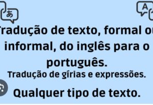Eu vou Traduzir textos em inglês e espanhol para o português