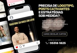 Eu vou fazer a sua logo e criar as artes para o seu negócio