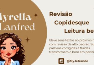 Eu vou revisar textos, livros, etc.