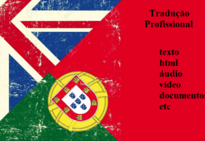 Eu vou traduzir Inglês e português