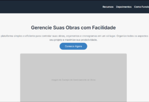 Eu vou criar uma página web moderna.