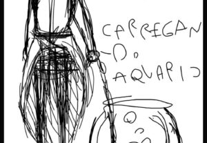 Eu vou Fazer Um Sketch personalizado em 1 dia: preto e branc...