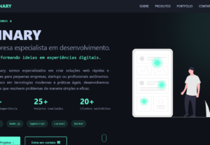 Eu vou criar Websites Profissionais e Sistemas Web.
