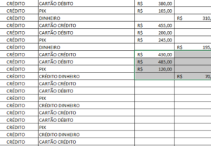 Eu vou Digitalizar e fazer planilhas para você