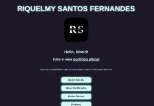 Eu vou criar seu website com HTML, CSS e JavaScript