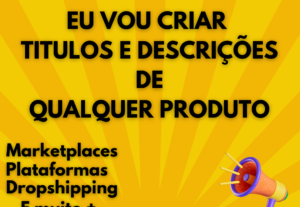 Eu vou criar titulos e descrições para seu anúncio