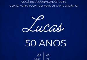 Eu vou criar o convite do seu aniversario