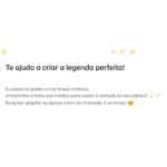 Eu vou te ajudar a criar legendas perfeitas