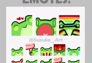 Eu vou ilustrar o seus emotes