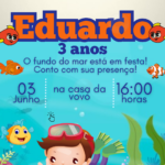 Eu vou Criar convites digitais interativos e animados