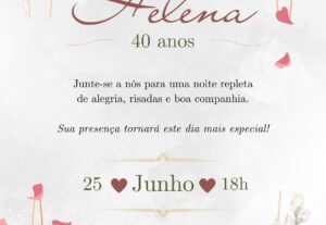 Eu vou Editar convites aniversário e etc
