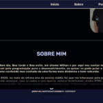 Eu vou fazer um site do seu jeitinho.