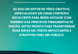 Eu vou fazer sua criação e edição de conteúdo com qualidade.