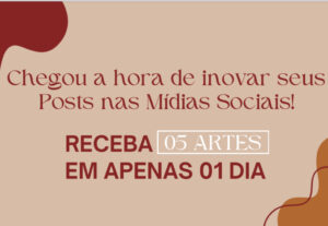 Eu vou criar 05 artes para sua empresa em 01 dia