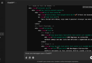 Eu vou criar uma página html com i.a. para você