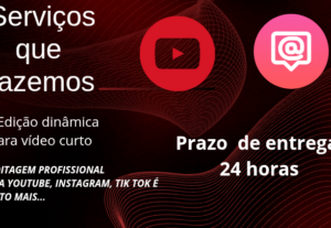 Eu vou Editar seus vídeos de forma profissional