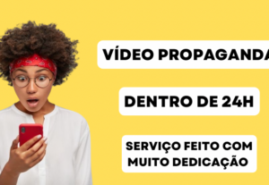 Eu vou fazer o melhor comercial para seu serviço/produto