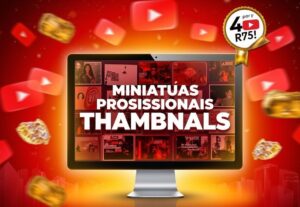 Eu vou criar miniaturas chamativas para YouTube