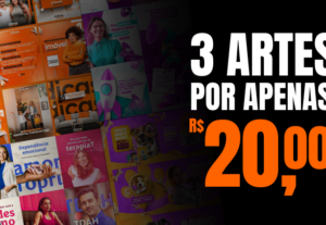 Eu vou criar até 3 artes exclusivas para redes sociais