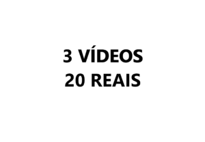 Eu vou editar 3 vídeos pra você
