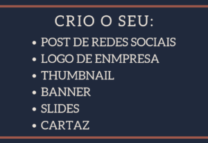 Eu vou Criar suas artes e post