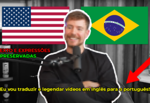 Eu vou traduzir/legendar vídeos em inglês para o português