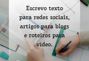 Eu vou Escrever seu texto e roteiro