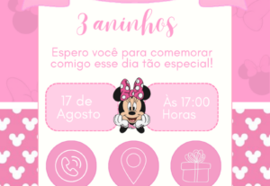 Eu vou Fazer um convite de aniversário infantil
