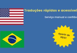 Eu vou traduzir seus documentos em Inglês e Português.